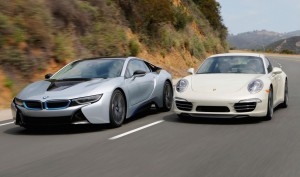 the BMW i8 vs the Porsche 911