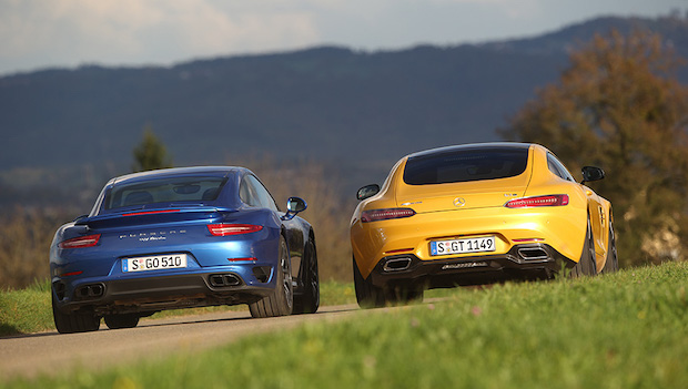 Porsche 911 Turbo vs Mercedes-AMG GT-S