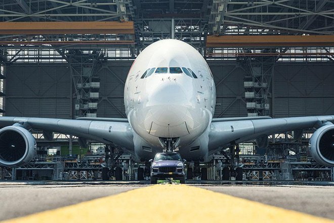 Porsche Tows Airbus