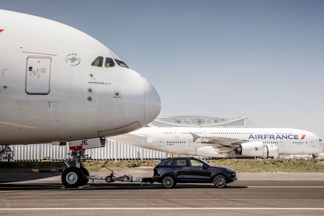 Porsche Tows Airbus