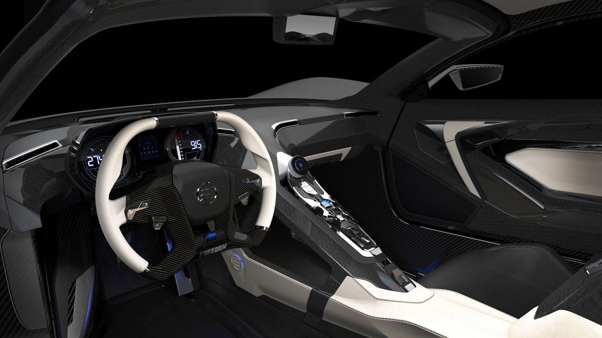 Elation Freedom Electric Hypercar Interior