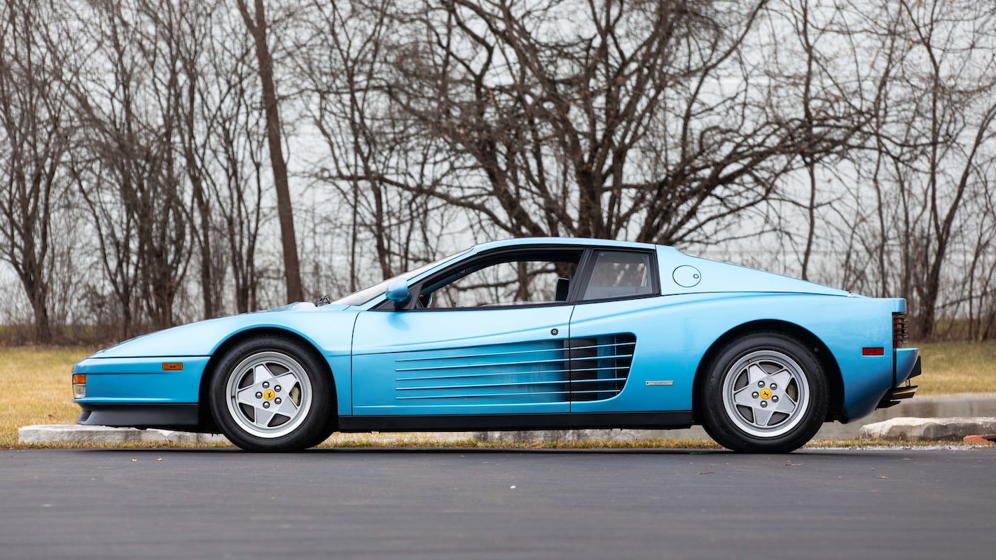 Blue Ferrari Testarossa