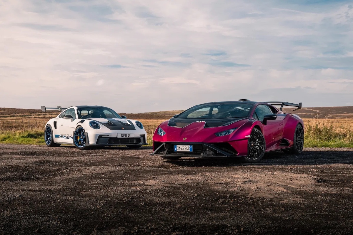 Lamborghini Huracan STO vs Porsche 911 GT3 RS
